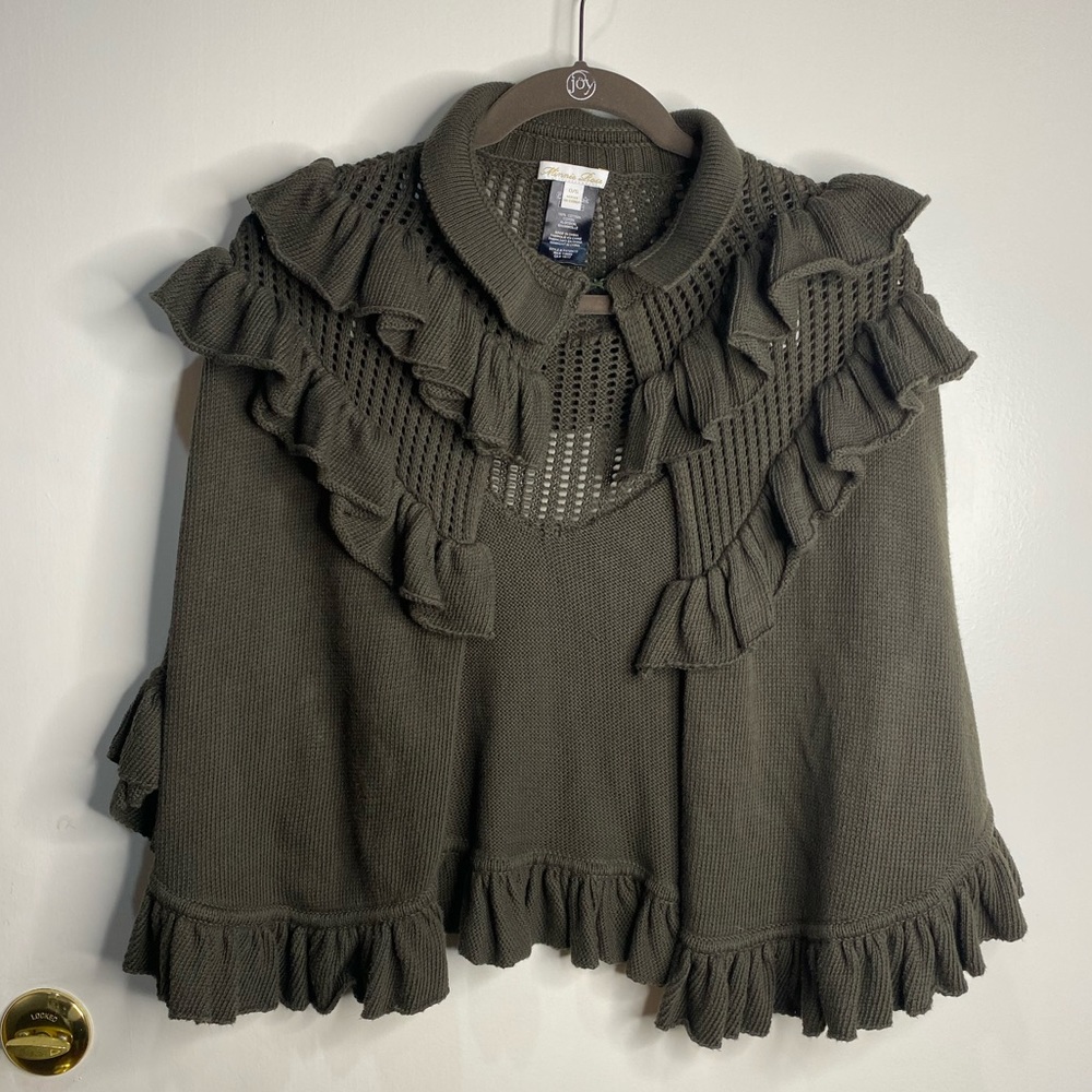 Minnie Rose 100% Cotton Ruffle Shawl